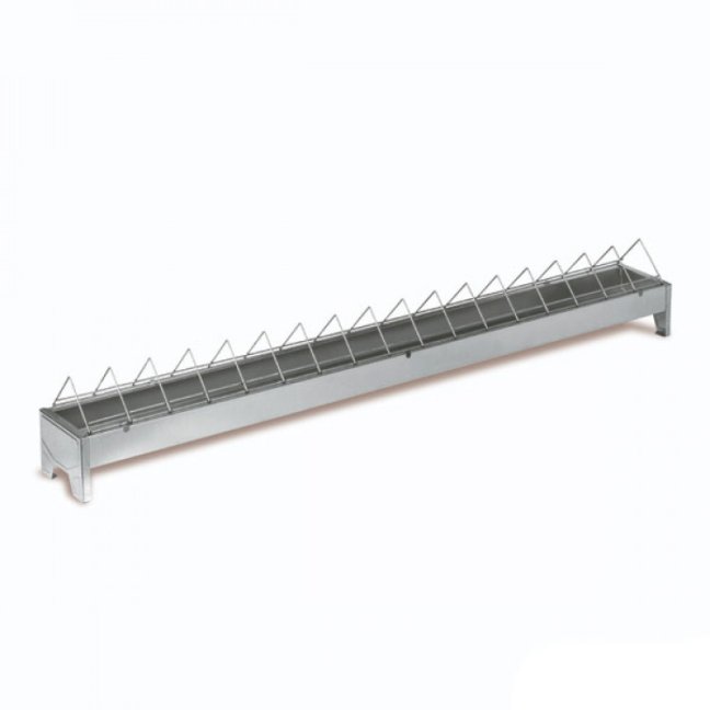 Žlabové krmítko pro slepice pozinkované 100 cm