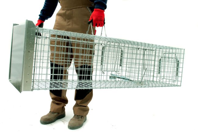 Profesionální past na lišky, kuny, vydry a kočky TRAP ST130x34x34K