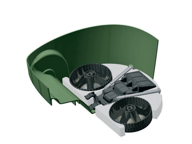 Univerzální zahradní vozík STEFANPLAST HELPY - 50 l zelený