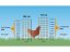 Vodivá síť pro drůbež KERBL 292271 106 cm x 50 m / 2 hroty, oranžová
