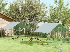Výběh pro drůbež s bidlem PAWHUT D51-436V03SR, 3x8x1,95m