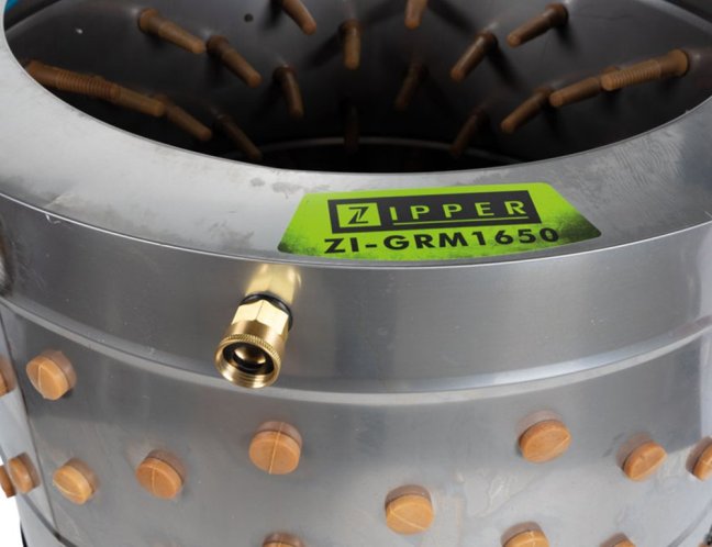 Bubnová škubačka drůbeže ZM 1650 nerezová