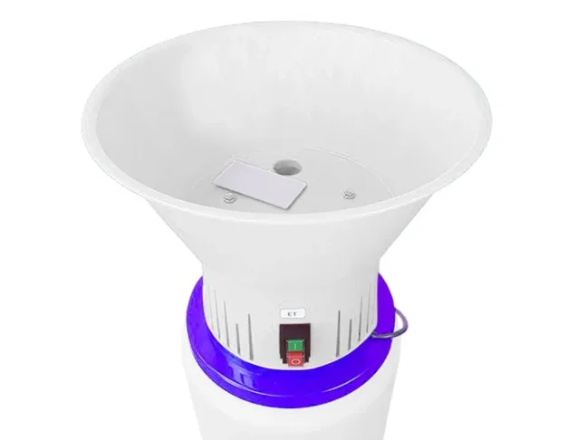 Elektrický šrotovník na obilí s barelovým zásobníkem MILL ETM BLUE - HP 1,5kW