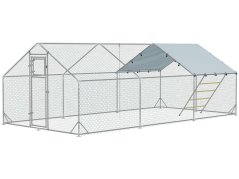 Výběh pro drůbež s bidlem PAWHUT D51-436V05SR, 3x6x1,95m