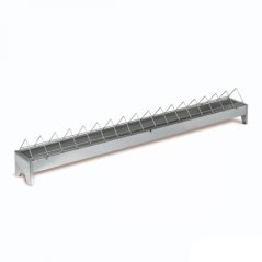 Žlabové krmítko pro slepice pozinkované 100 cm