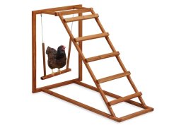 Dřevěné hřiště - houpačka, bidla a žebřík pro slepice GAUN 11365