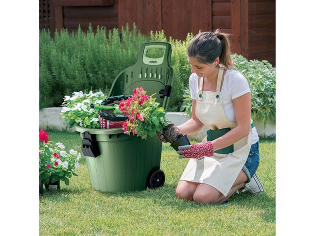 Univerzální zahradní vozík STEFANPLAST HELPY - 50 l zelený