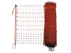 Vodivá síť pro drůbež KERBL 292271 106 cm x 50 m / 2 hroty, oranžová