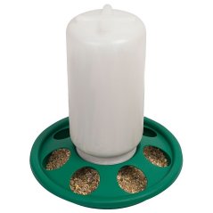 Tubusové krmítko pro křepelky a kuřata plastové 1 kg