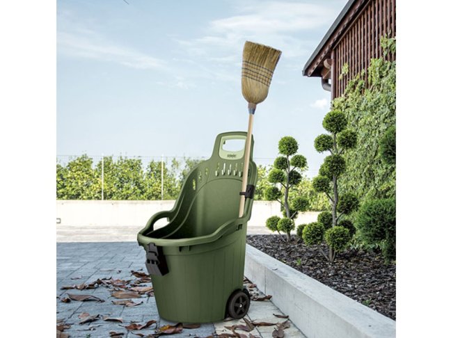 Univerzální zahradní vozík STEFANPLAST HELPY - 50 l zelený