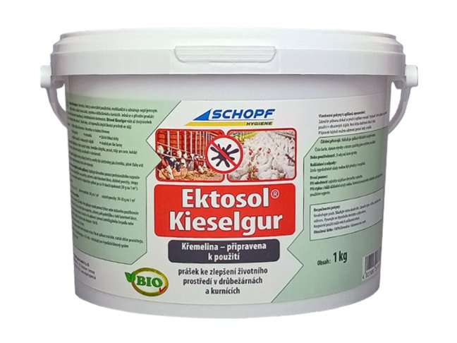 BIO křemenitý práškový koncentrát SCHOPF EKTOSOL KIESELGUR 1 kg