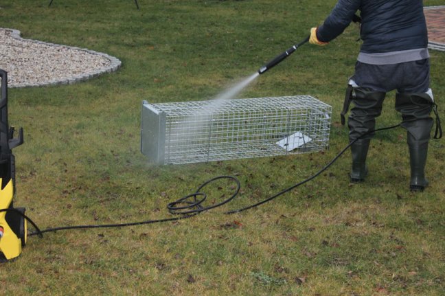 Profesionální past na lišky, kuny a kočky TRAP ST105x34x42