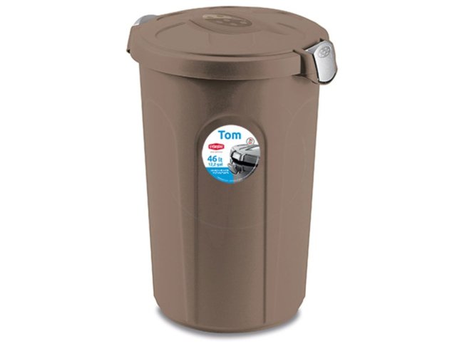 Box na krmivo STEFANPLAST TOM 46 l šedohnědý